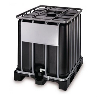 Brugt palletank 1000 L, sort, ibc container, ibc tank